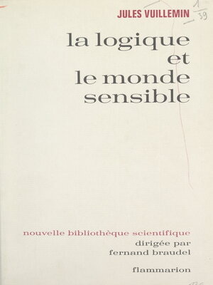 cover image of La logique et le monde sensible